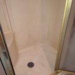 shower with stains