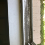 dirty window frame
